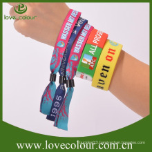 Factory professional custom cheap wristbands/textile fabric bracelet